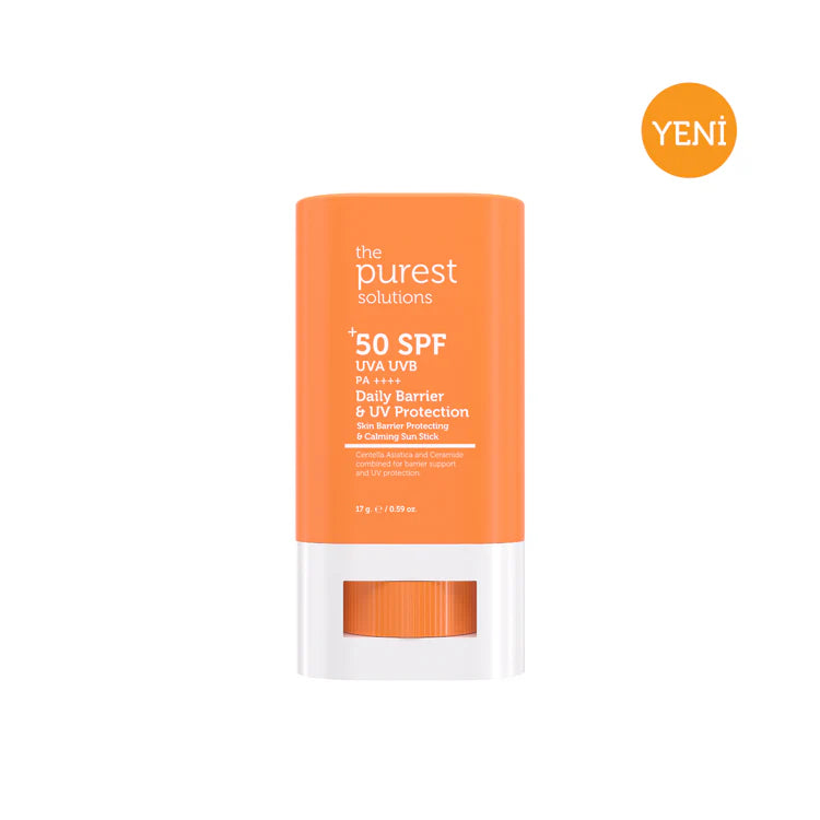 The Purest Solutions, Bariyer Onarıcı Ve Yatıştırıcı, Yüksek Güneş Koruyucu Stick SPF 50, 17 g.