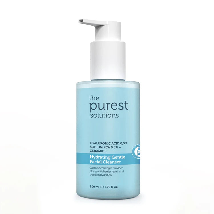 The Purest Solutions, Kuru Ve Karma Ciltler İçin Nemlendirici Ve Bariyer Onarıcı Hyalüronik Asit Yüz Temizleme Jeli 200 Ml