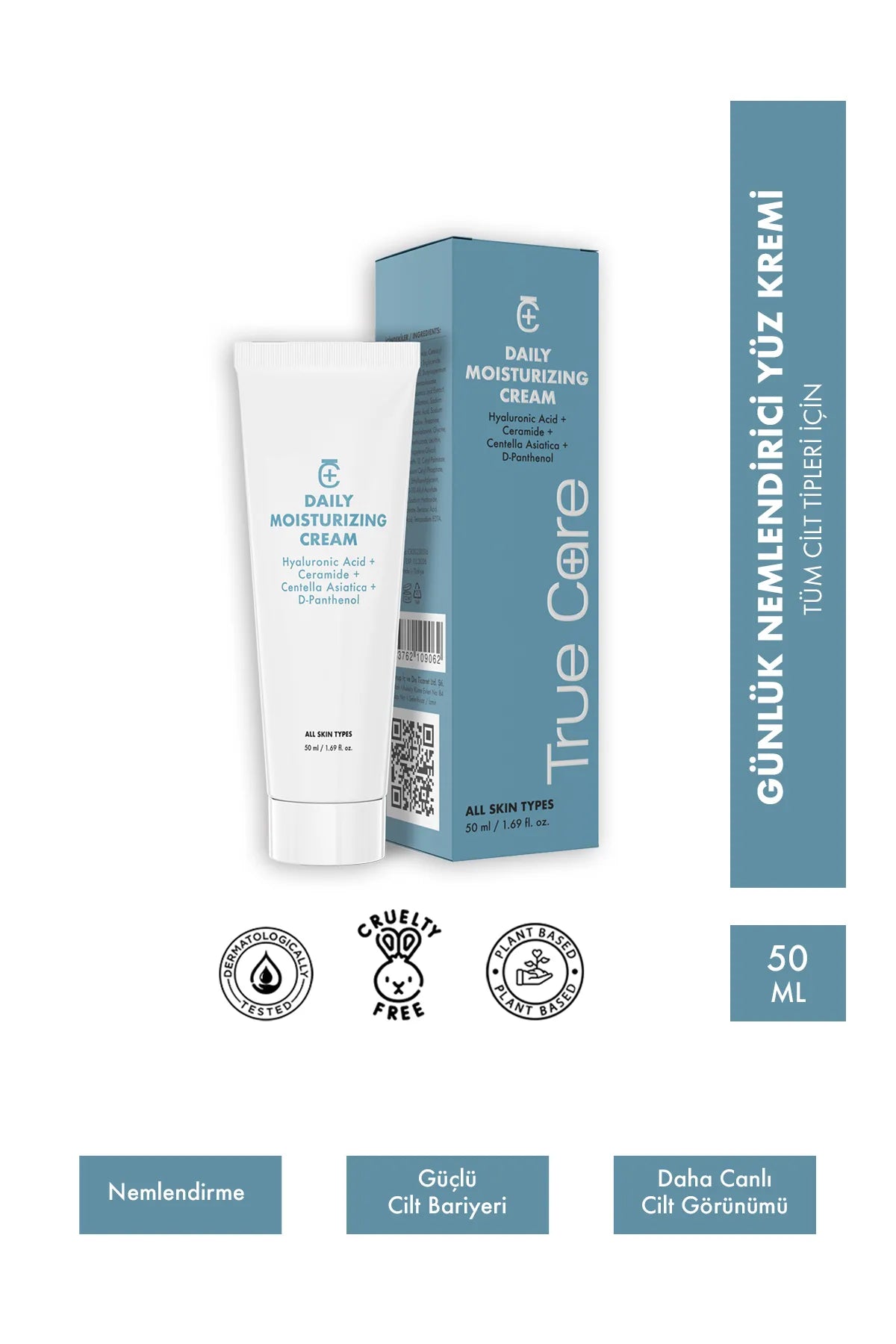 True Care, Daily Moisturizing Cream / Günlük Nemlendirici Yüz Kremi