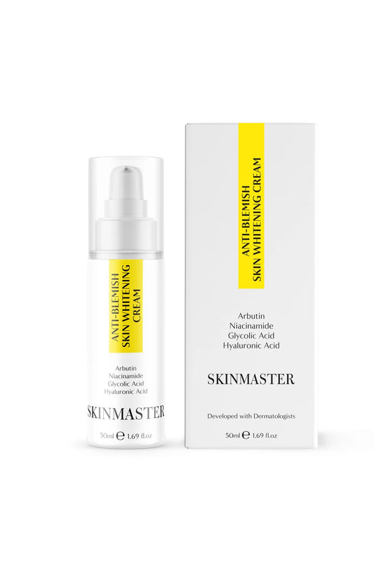 SkinMaster, Leke Karşıtı Bakım Kremi, 50ml - Cilt Tonunun Eşitlenmesine Yardımcı (Arbutin %2, Glikolik Asit %4)