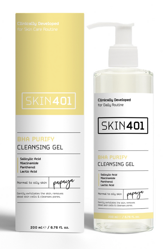 Skin401, Bha Arındırıcı Siyah Nokta Karşıtı Yüz Temizleme Jeli 200ml