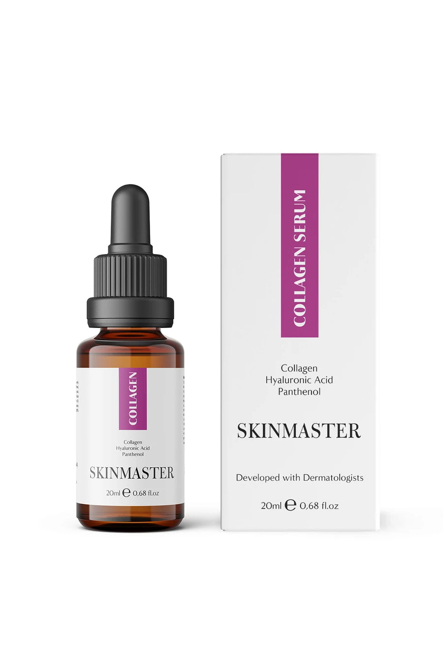 SkinMaster, Kolajen Serum, 20ml - Sıkılaşmaya ve Canlandırmaya Yardımcı (Collagen, Panthenol, HA)