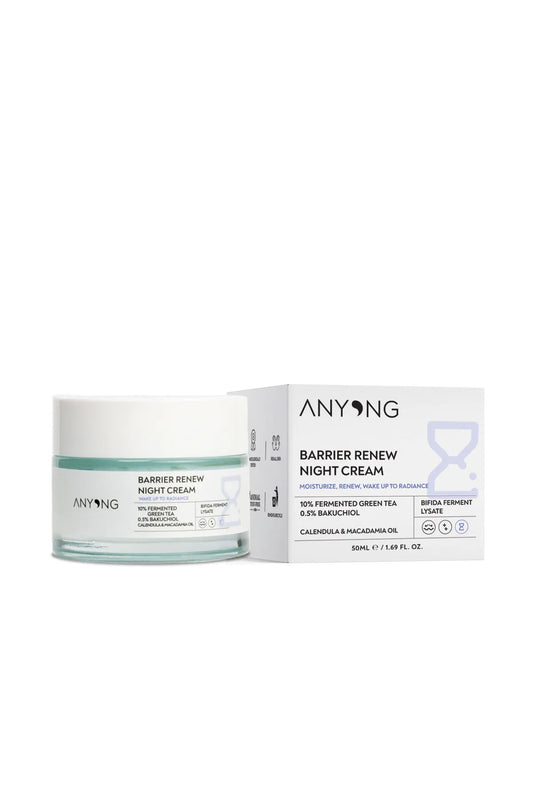 Anyong, Bariyer Onarıcı Yenileyici ve Yaşlanma Karşıtı Krem 50 ml ( Yeşil Çay & Bakuchiol & Bifida)