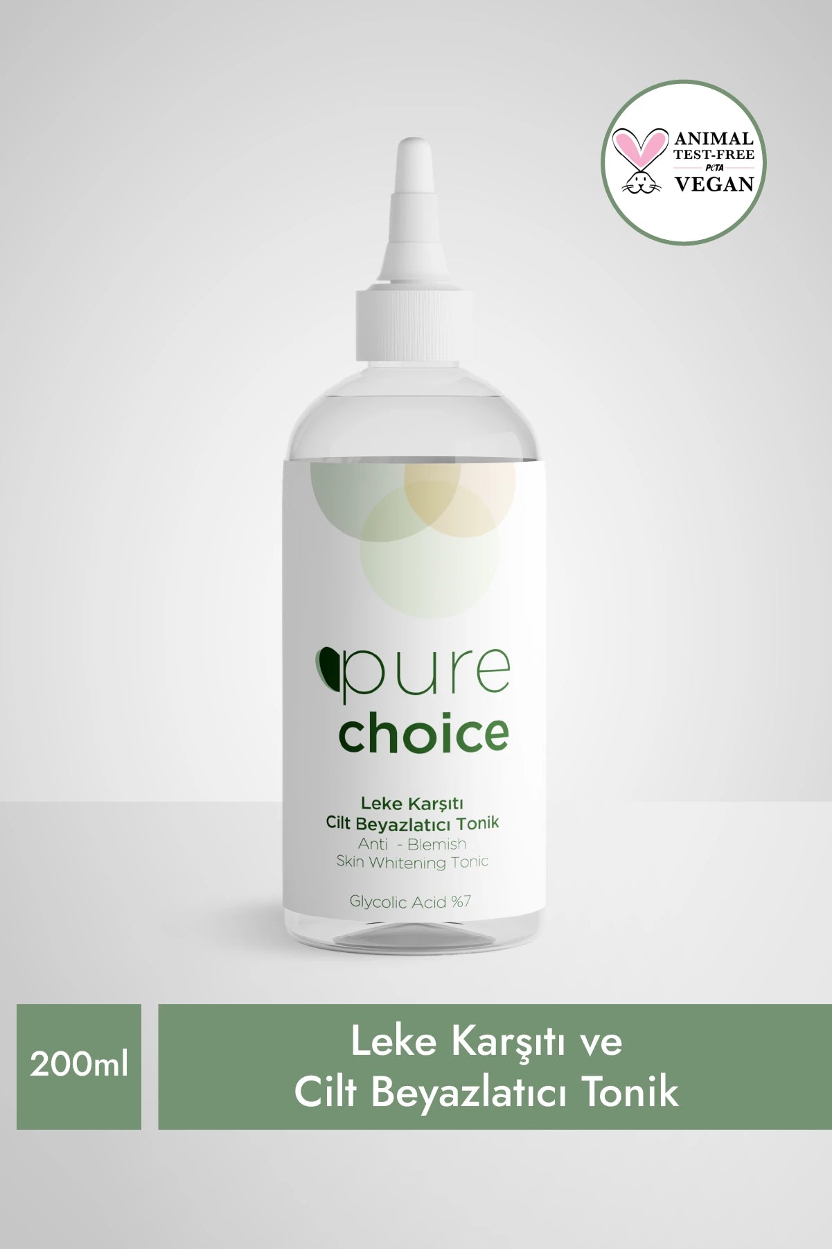 Pure Choice, Leke Karşıtı Cilt Beyazlatıcı Tonik 200ml