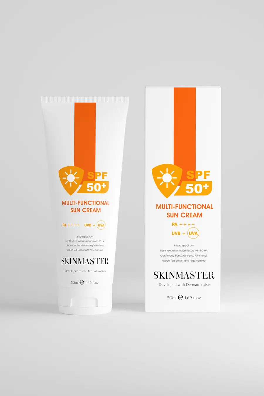 SkinMaster, SPF 50+ Çok Fonksiyonlu Güneş Kremi - Nemlendirici ve Bariyer Onarıcı | Yeni Nesil Filtre