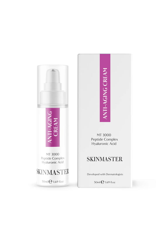 SkinMaster, Yaşlanma Karşıtı Bakım Kremi, 50ml - Kırışıklık Önleyici Peptit İçerikli Anti-Aging (MT-3000, Peptide Complex, HA)