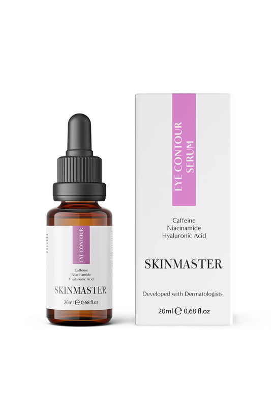 SkinMaster, Göz Çevresi Serumu, 20ml - Şişlik ve Morluk Karşıtı, Göz Altı Görünüm Destekleyici (Caffeine %5 + HA + B3)