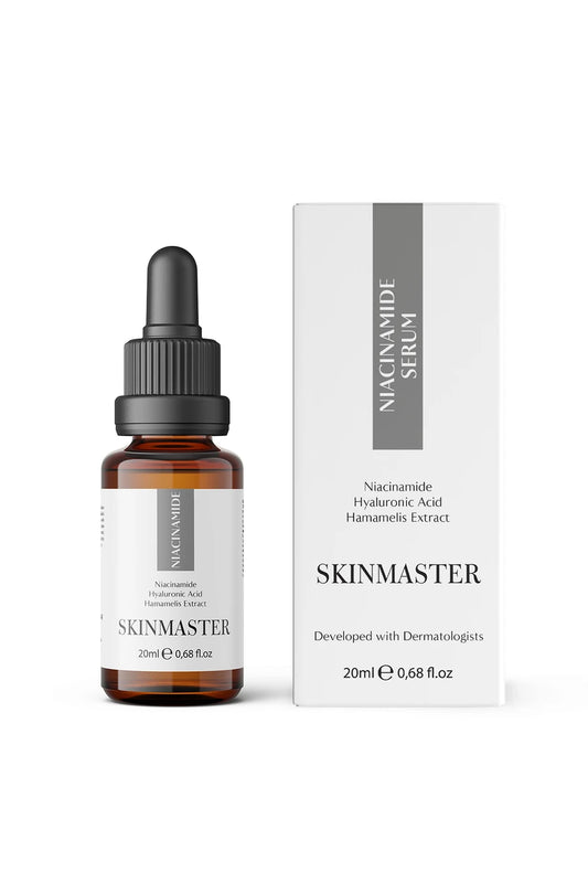 SkinMaster, Cilt Bariyeri Güçlendirici Niacinamide Serum, 20ml - Sebum Üretimi Dengeleyici ( Niacinamide %5 + HA )