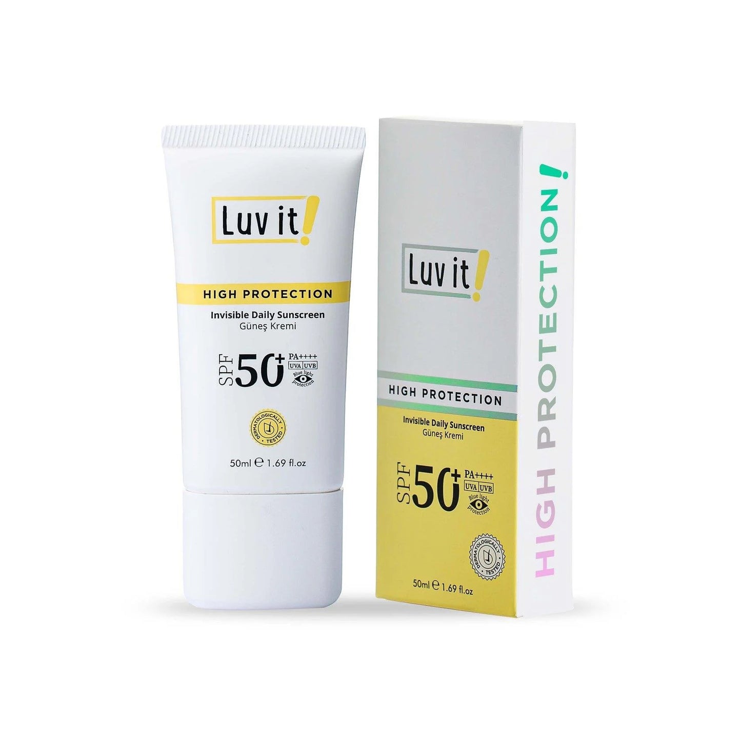 Luv It, Spf50+ Pa++++ UVA UVB Yüksek Korumalı Leke Karşıtı Güneş Kremi 50ml