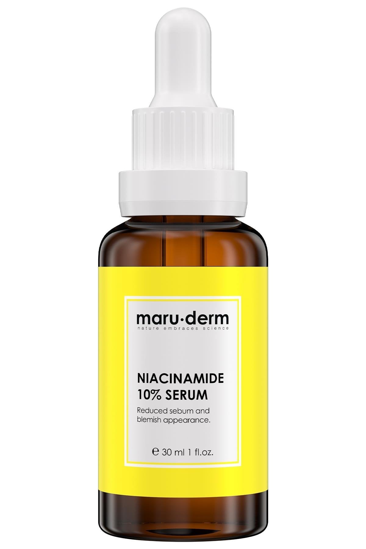 MaruDerm, Niacinamide %10 + Hyalüronik Asit + Panthenol Cilt Bakım Serumu 30 Ml