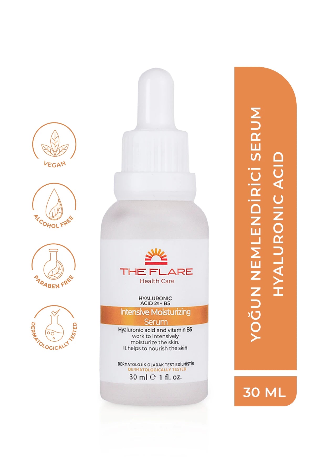 The Flare Health Care, Yoğun Nemlendirici Serum (Hyaluronic Acid 2% B5)