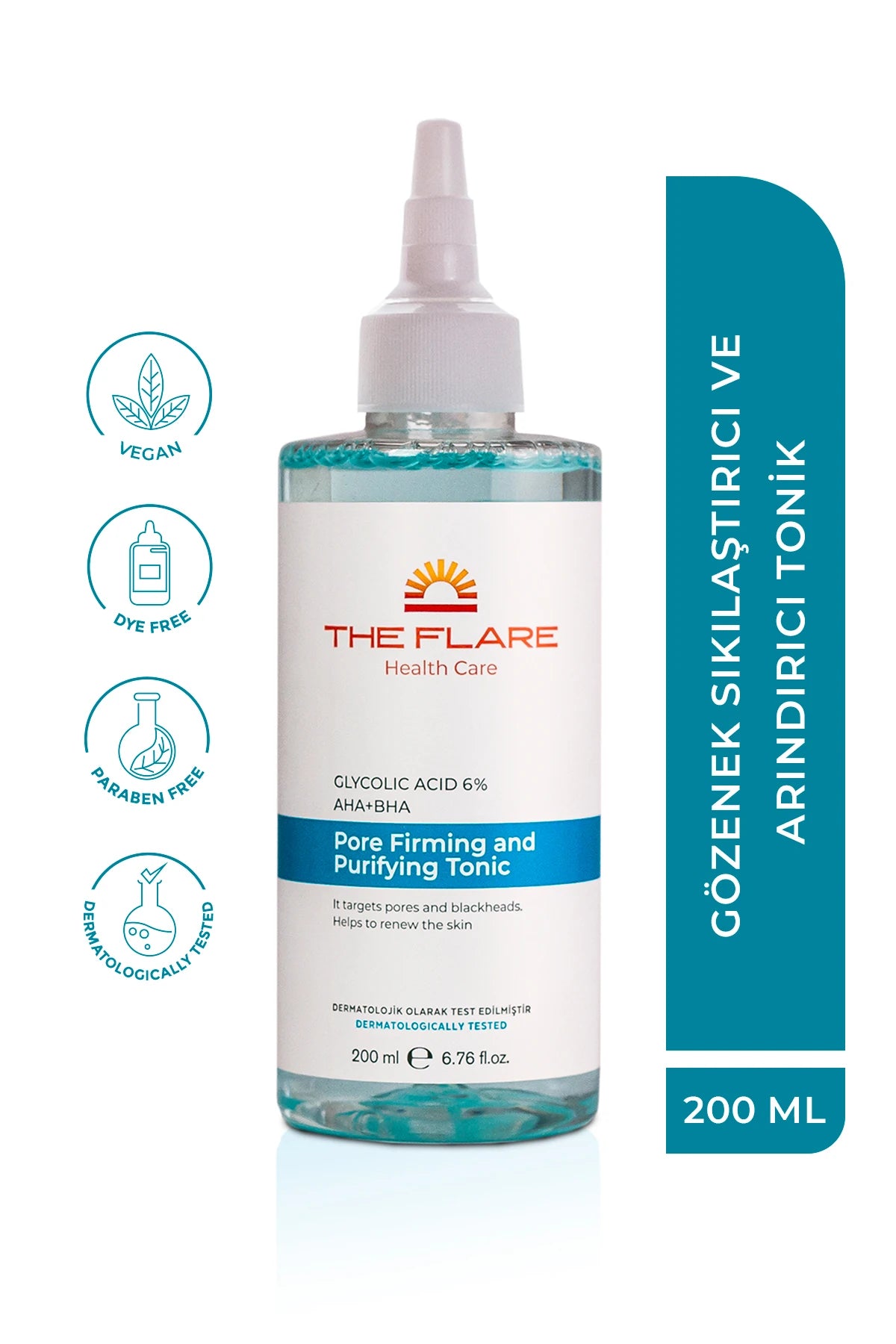 The Flare Health Care, Tonik Gözenek Sıkılaştırıcı ve Arındırıcı 200ml